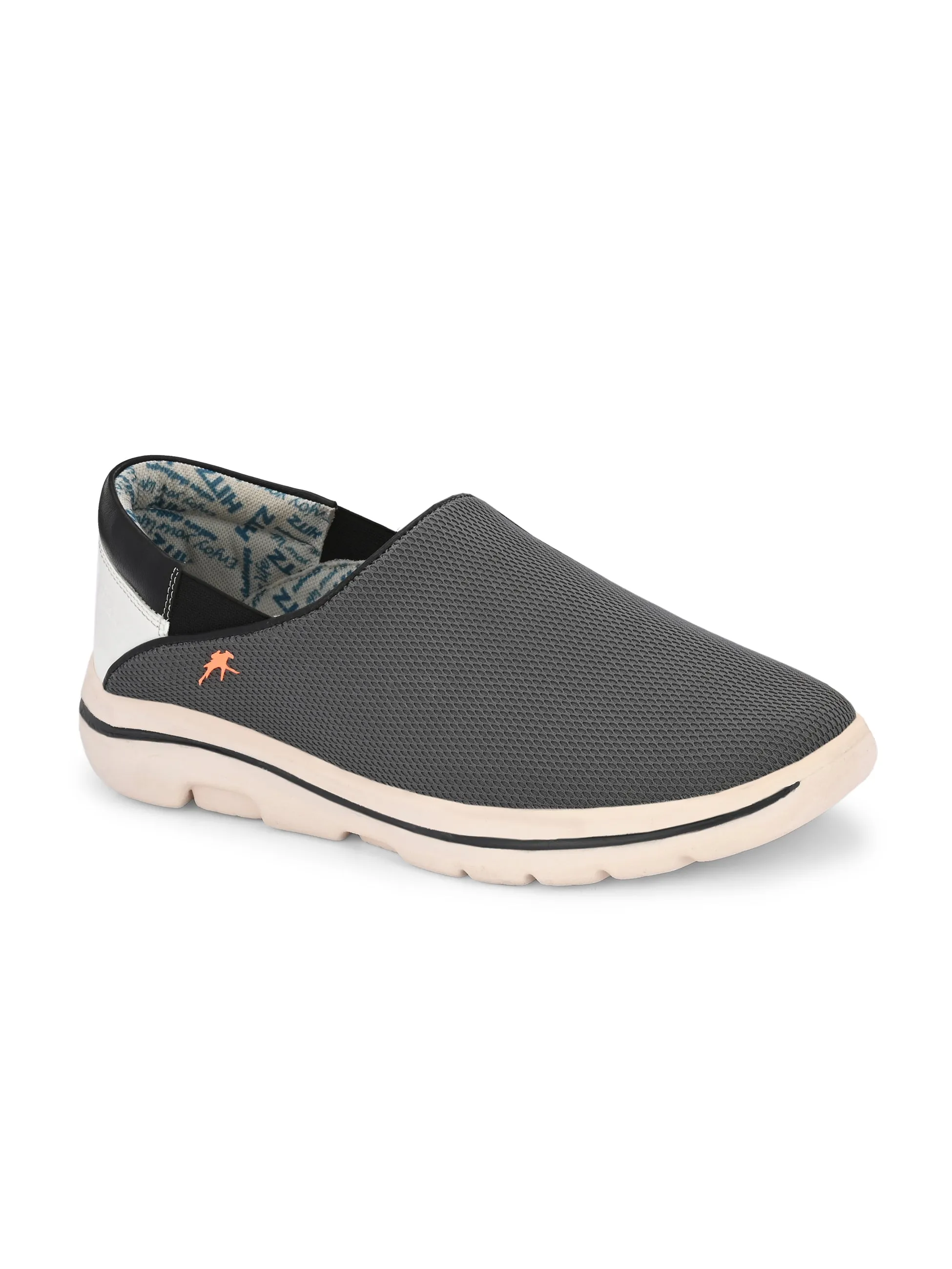 Hitz Men's Grey Slip On Running Shoes