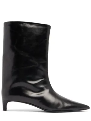 Jil Sander   35mm Leather ankle boots 