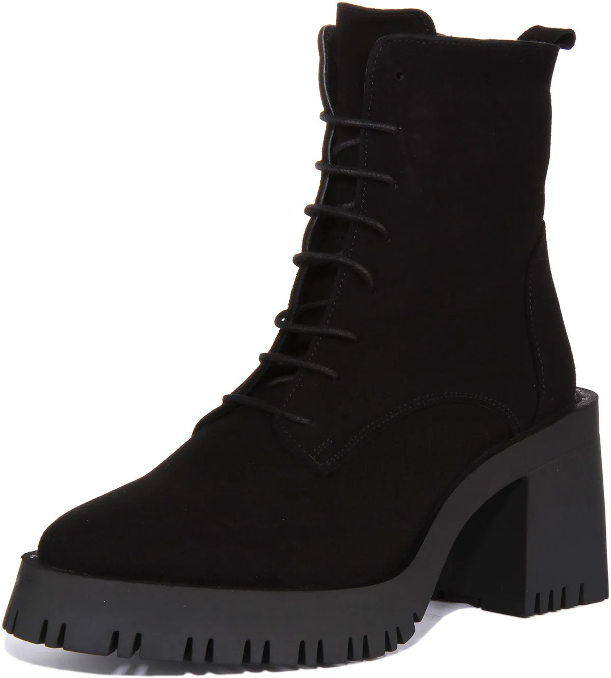 Justinreess England Zoe In Black Suede For Women