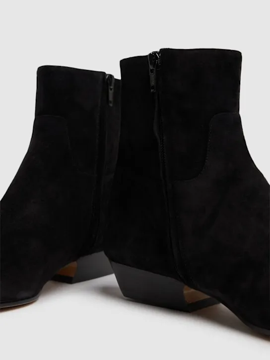 Khaite   25mm Marfa suede ankle boots 