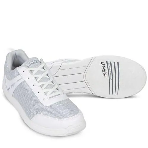 KR Strikeforce Mens Flyer Mesh White Grey Bowling Shoes