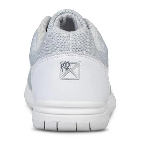 KR Strikeforce Mens Flyer Mesh White Grey Bowling Shoes