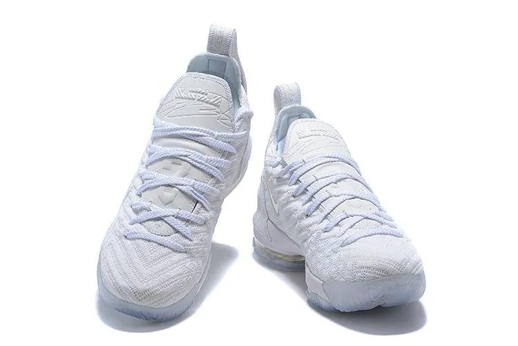 LeBron 16 Pure white Platinum Sneaker