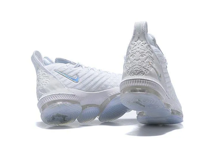 LeBron 16 Pure white Platinum Sneaker