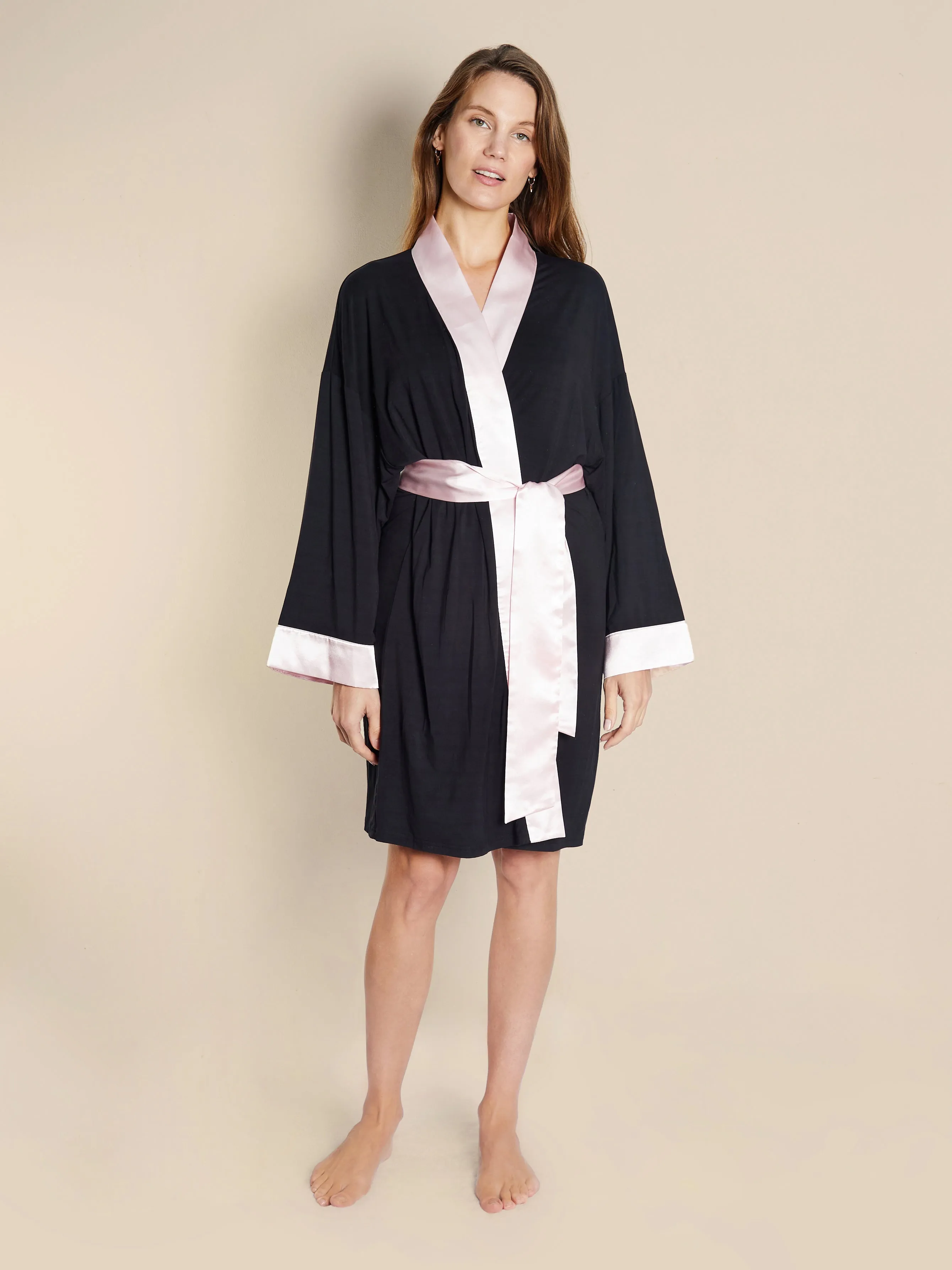 Lightweight Short Bathrobe - Persephone