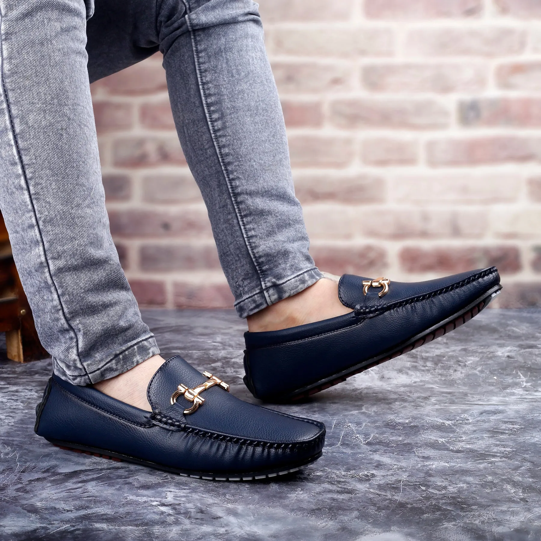 Men's Faux Leather Slip-on Loafers