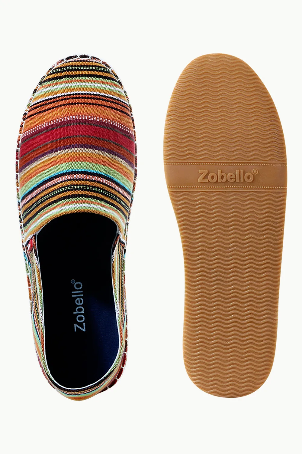 Mens Multi Color Street striped Espadrilles