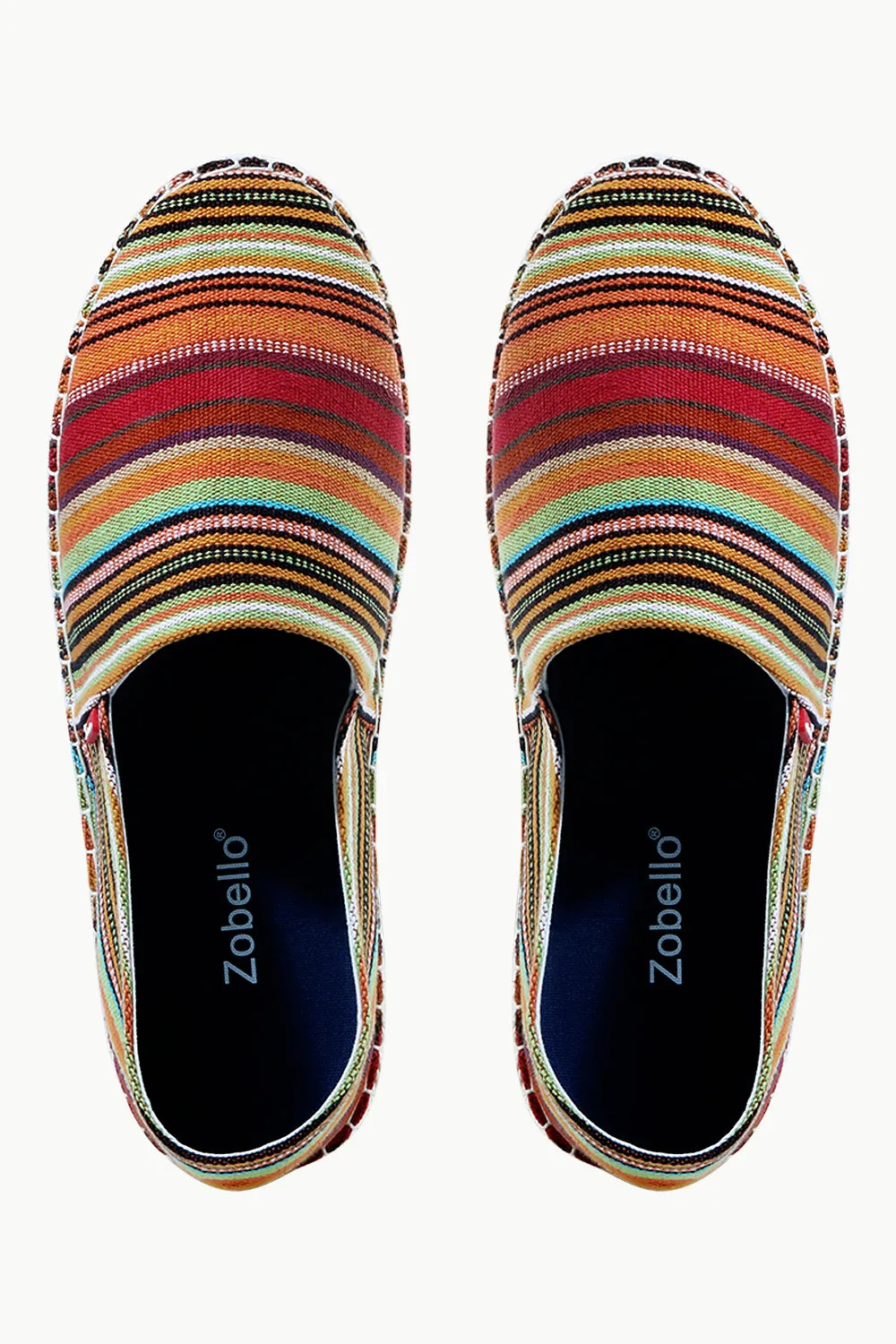 Mens Multi Color Street striped Espadrilles