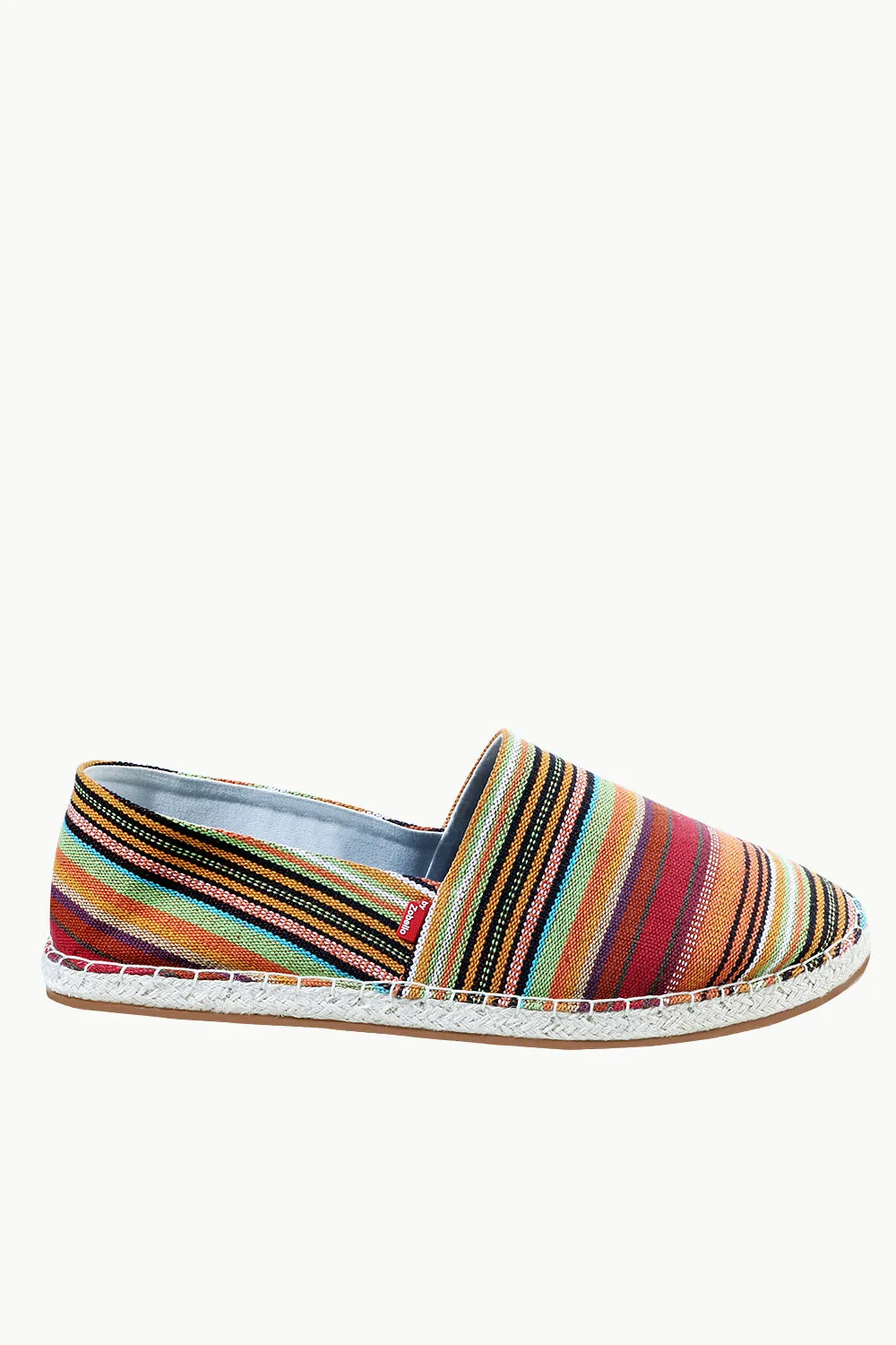 Mens Multi Color Street striped Espadrilles