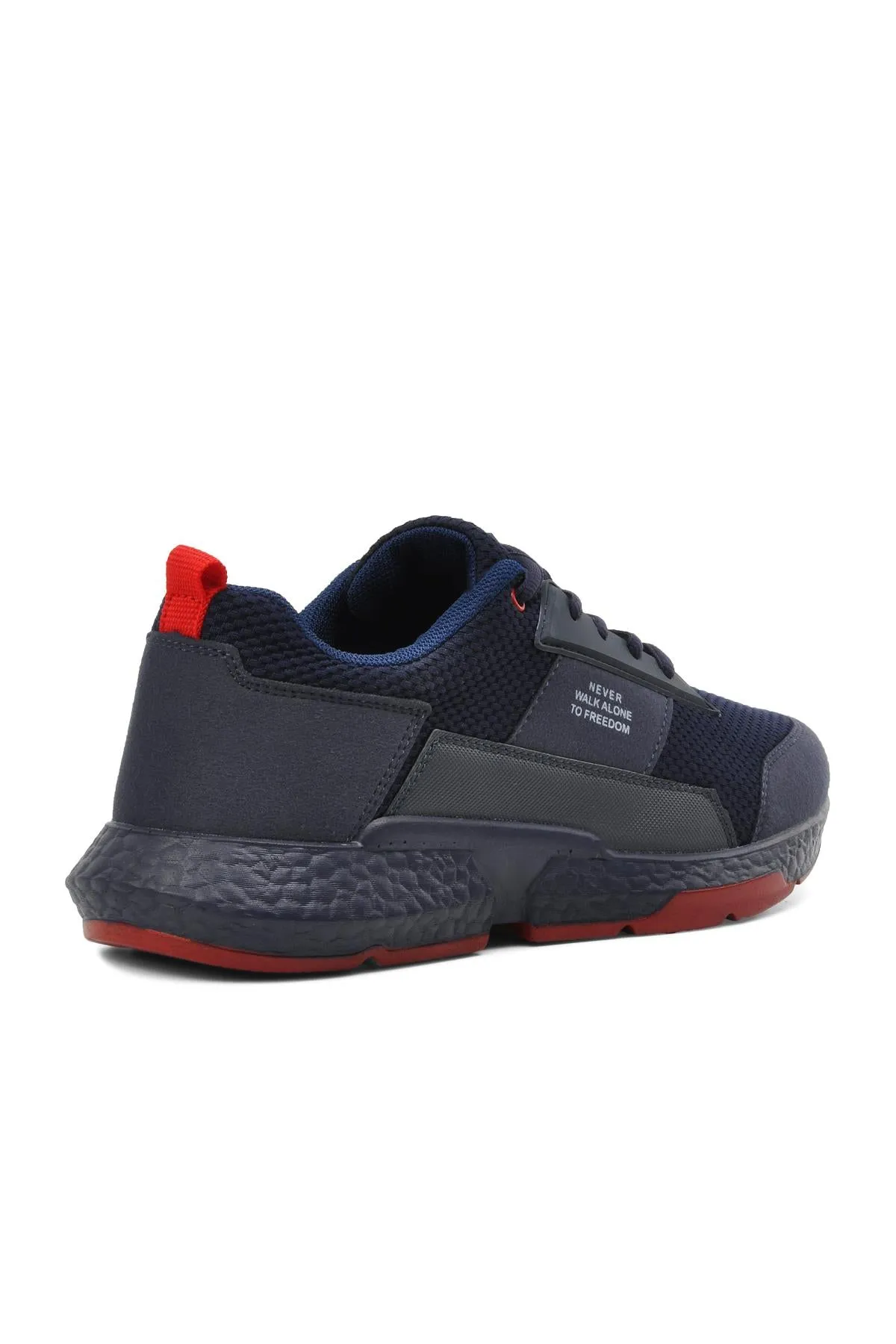 Men's Navy Blue Mesh Sport Shoes