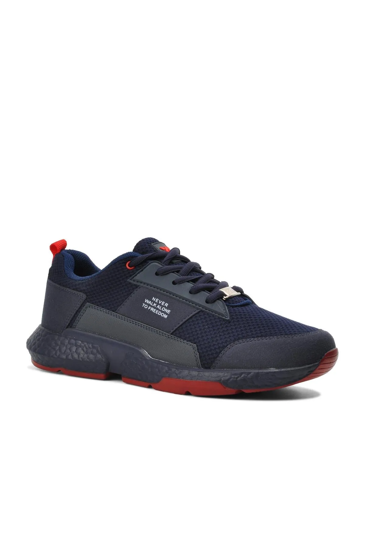 Men's Navy Blue Mesh Sport Shoes