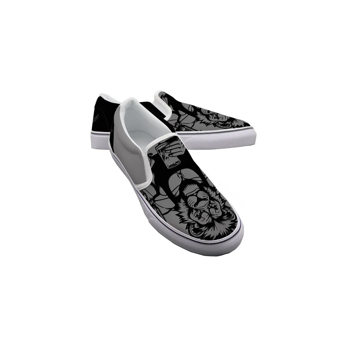 Men's Slip On Sneakers Leo print