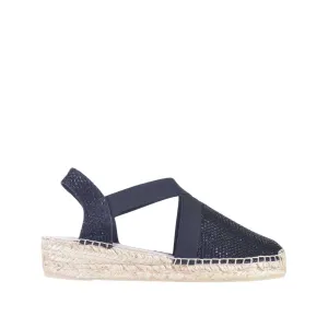 Metallic Cotton Blend Wedge Espadrille for Women - Velino-S