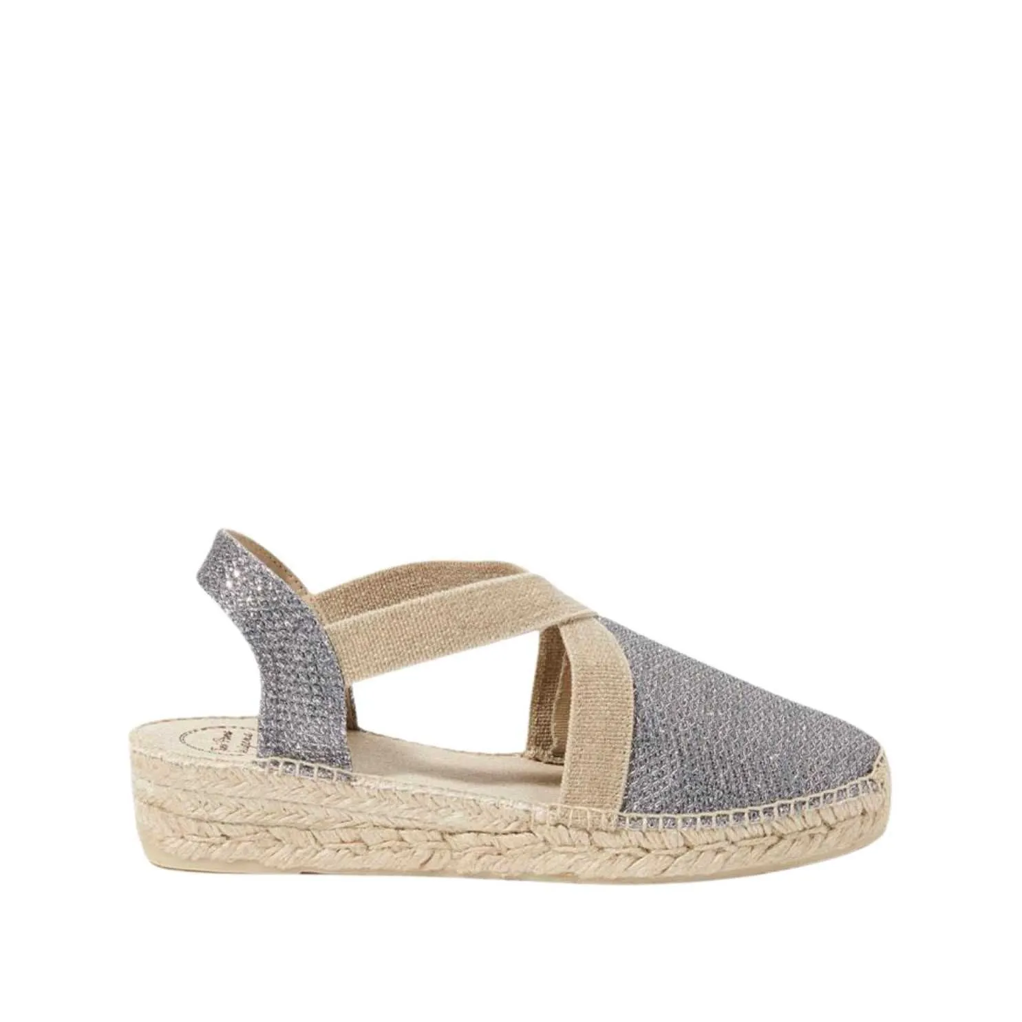 Metallic Cotton Blend Wedge Espadrille for Women - Velino-S