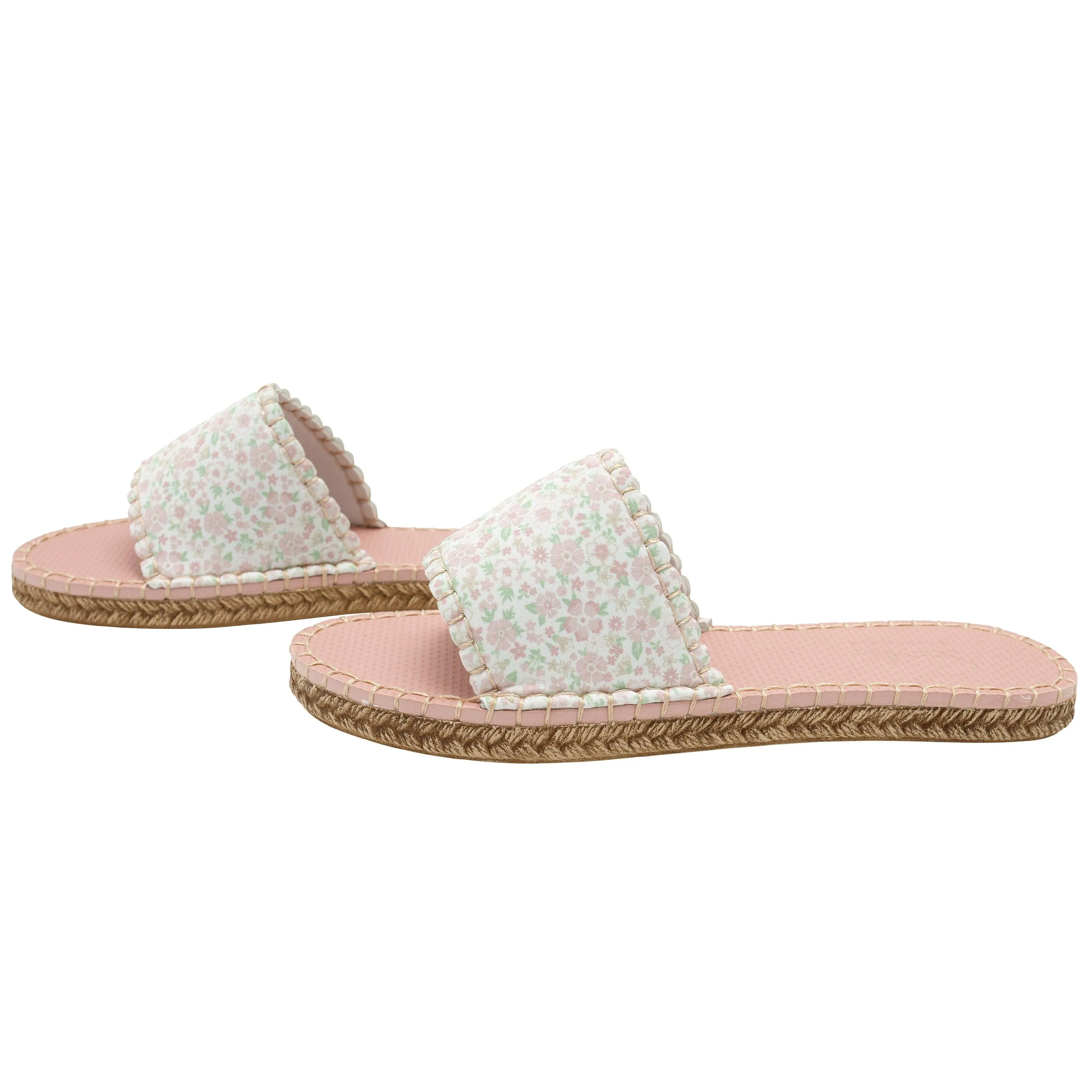 minnow x sea star women's antique floral cabana slide