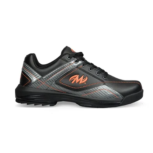 Motiv Mens Propel Black/Carbon/Orange Left Hand Bowling Shoes