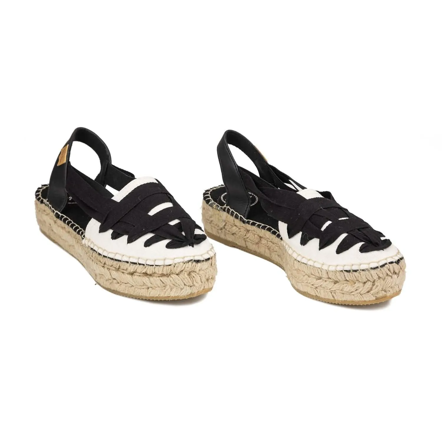 Multicolor Cotton Blend Wedge Espadrille for Women - Rio-CU