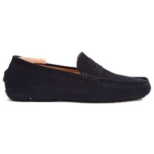 Navy Suede Men&#039;s Driving Moccasins - SEACREST II