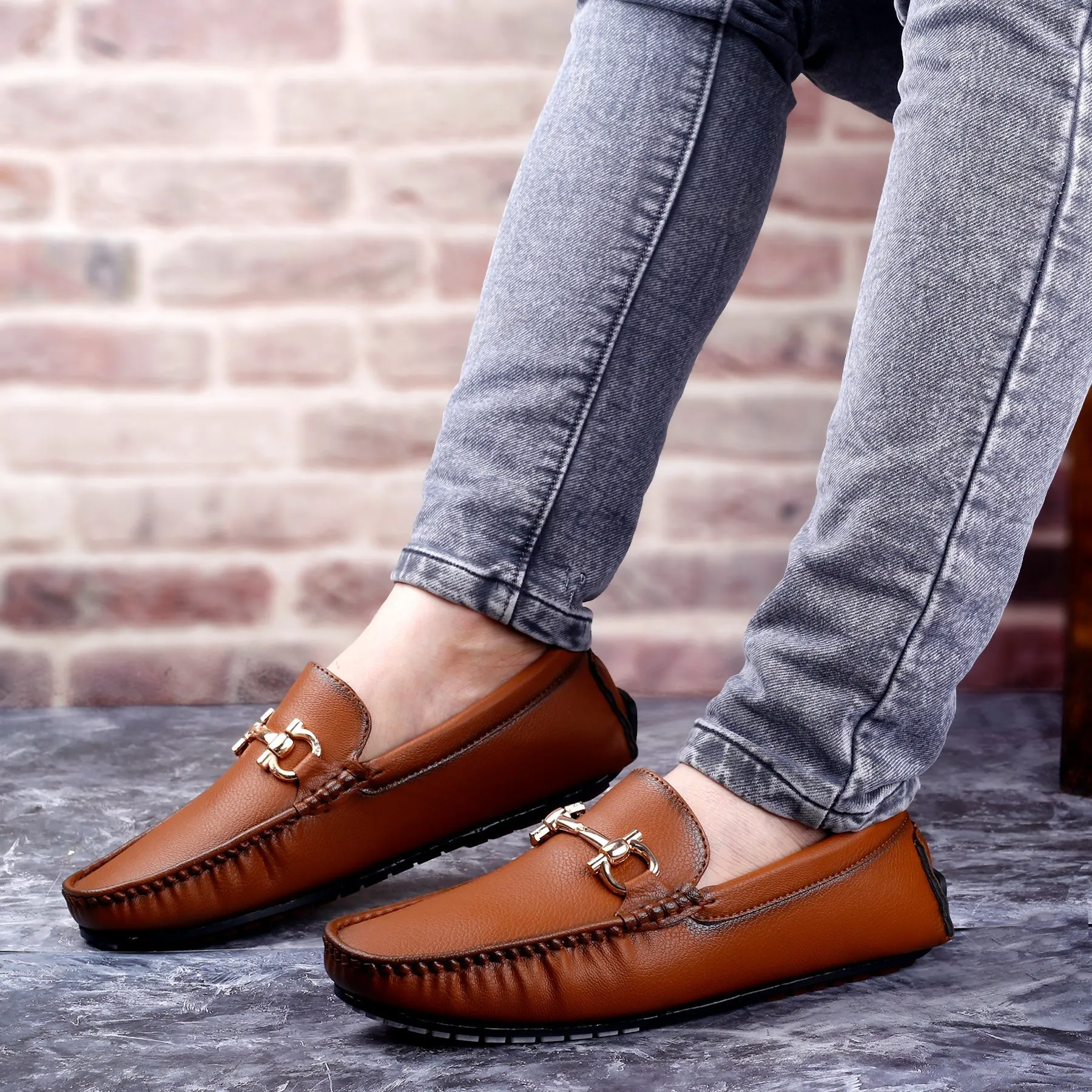 New Latest Men's Faux Leather Slip-on Loafers