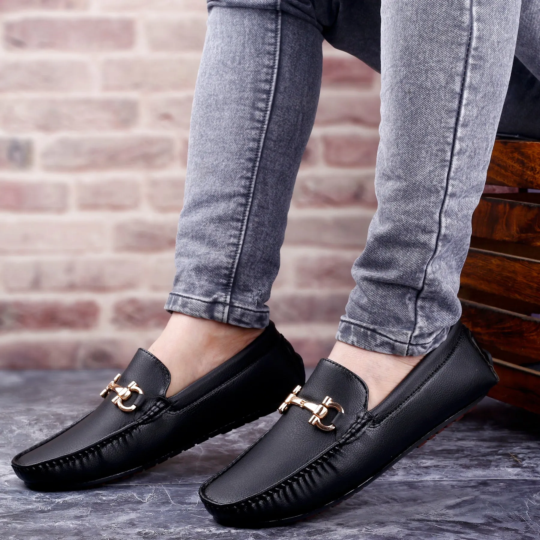 New Latest Men's Faux Leather Slip-on Loafers