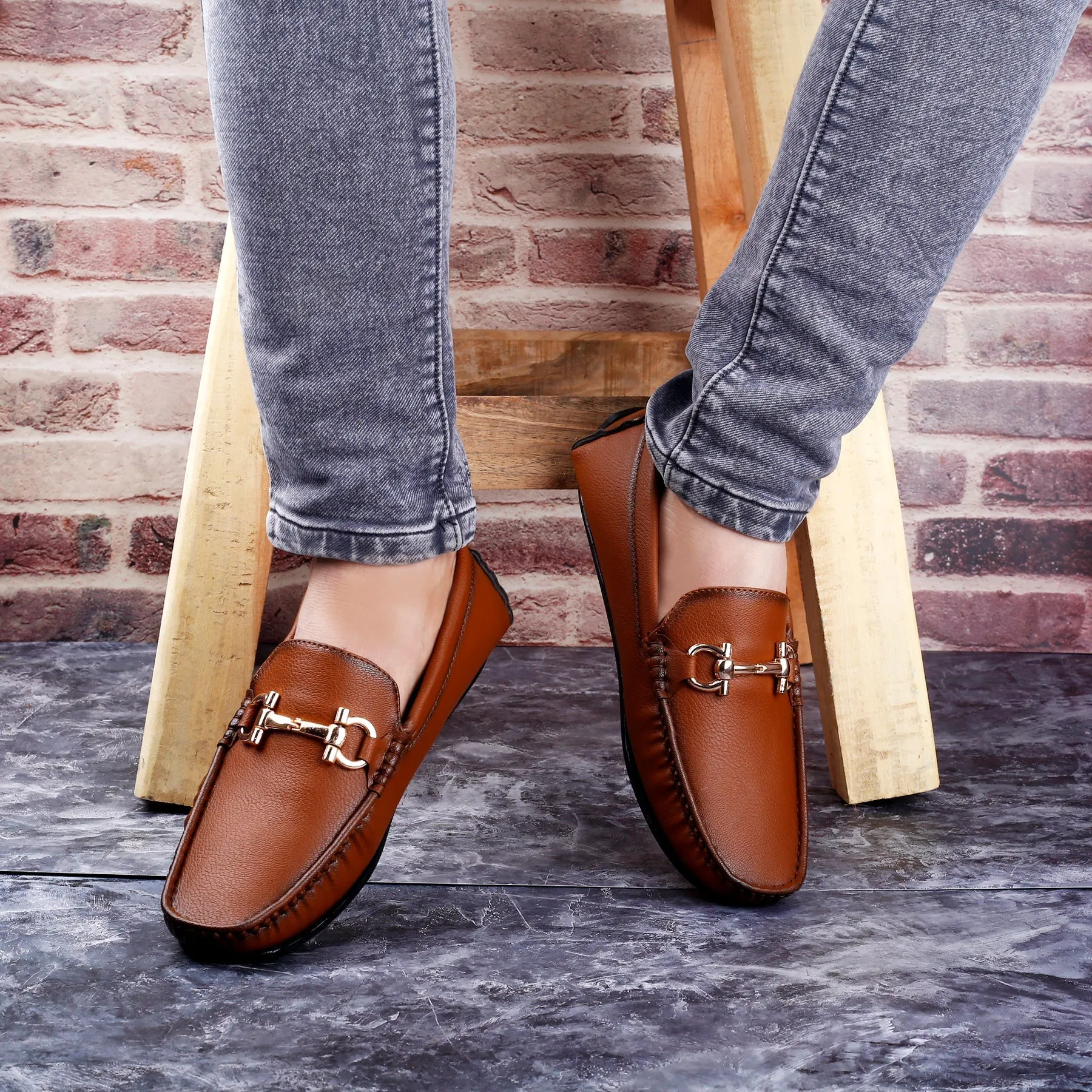 New Latest Men's Faux Leather Slip-on Loafers