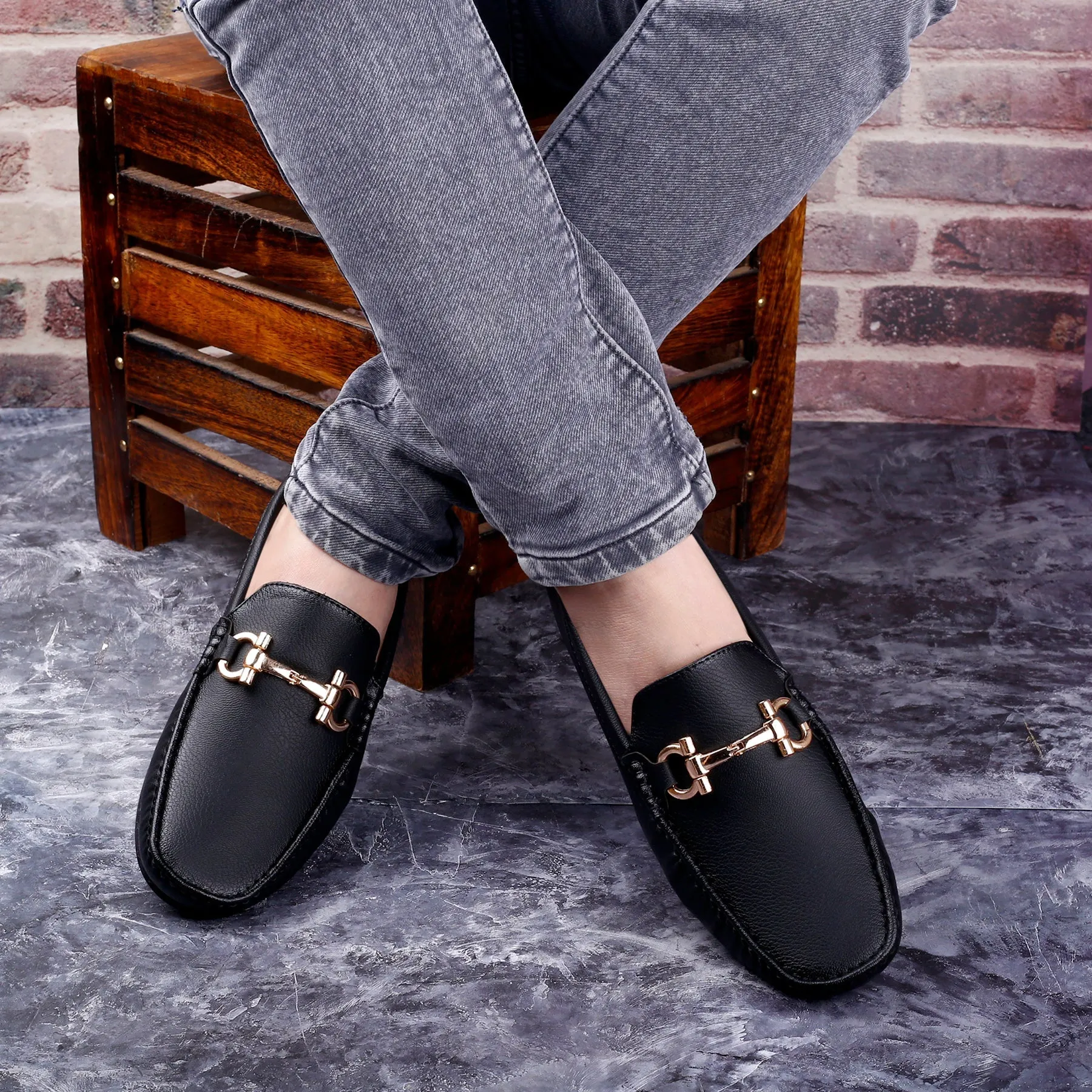 New Latest Men's Faux Leather Slip-on Loafers