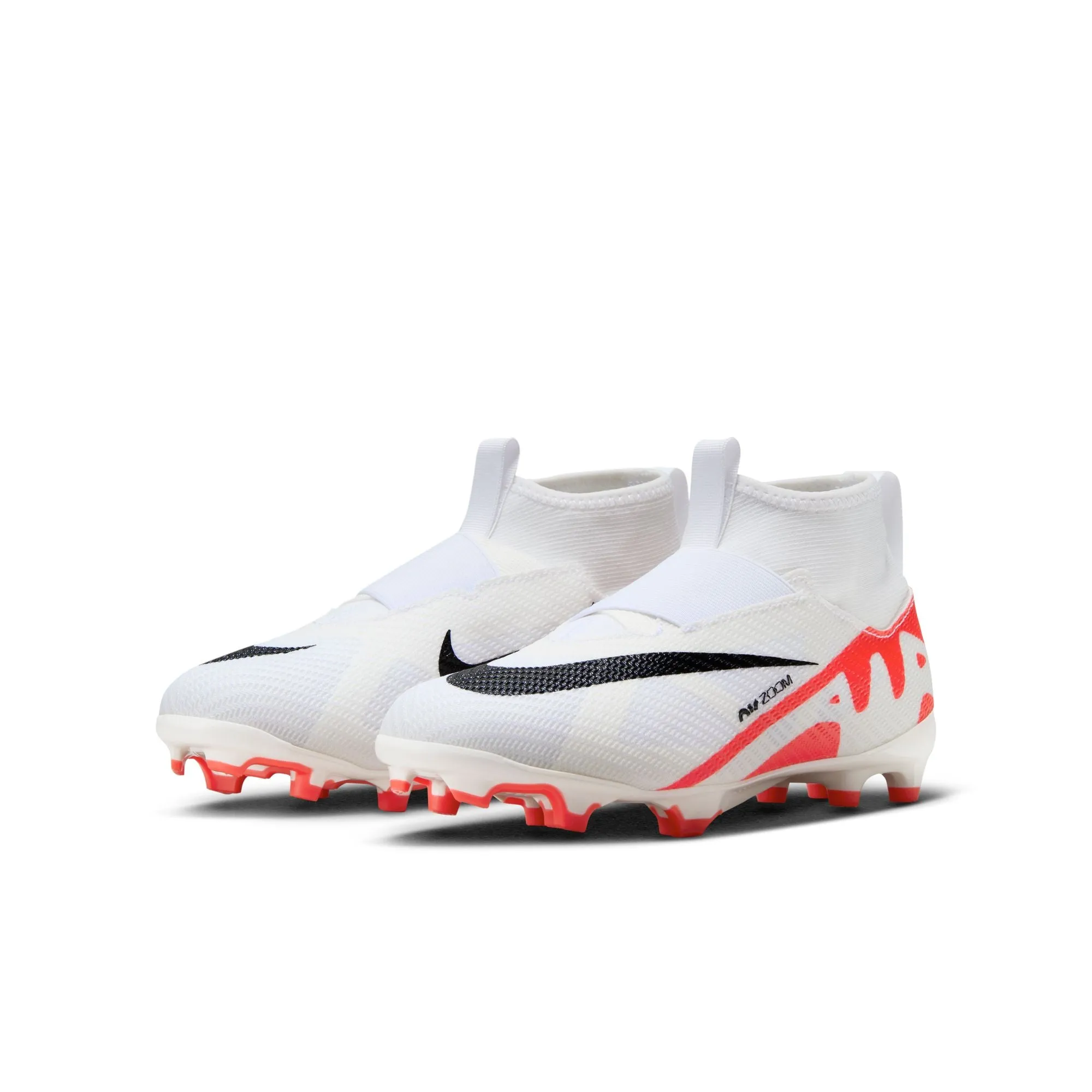 Nike Junior Air Zoom Mercurial Superfly 9 Pro FG Firm Ground Soccer Cleat - Bright Crimson/White/Black