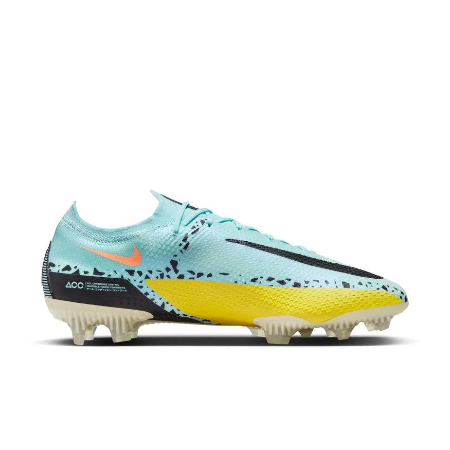 Nike Phantom GT2 Elite-GLACIER ICE/BLACK-YELLOW STRIKE