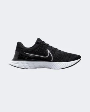 Nike React Infinity Flyknit 3 Men Running Shoes Black/White Dh5392-001