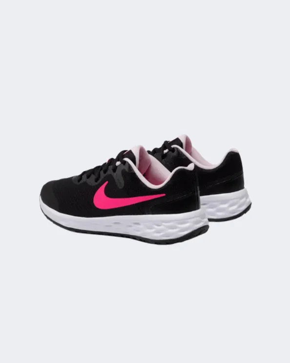 Nike Revolution 6 Gs-Boys Running Shoes Black/Pink Dd1096-007