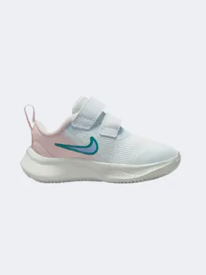 Nike Star Runner 3 Girls Running Shoes White/Pink