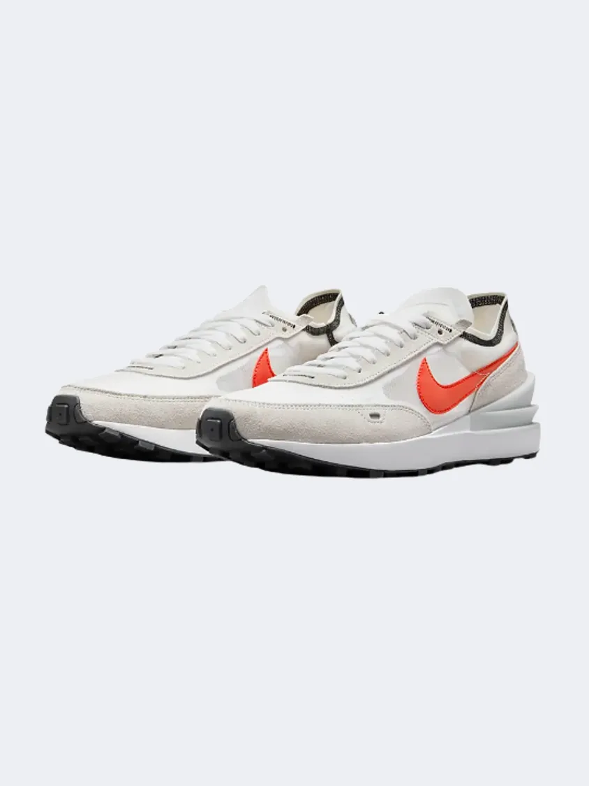 Nike Waffle One Men Lifestyle Shoes White/Orange