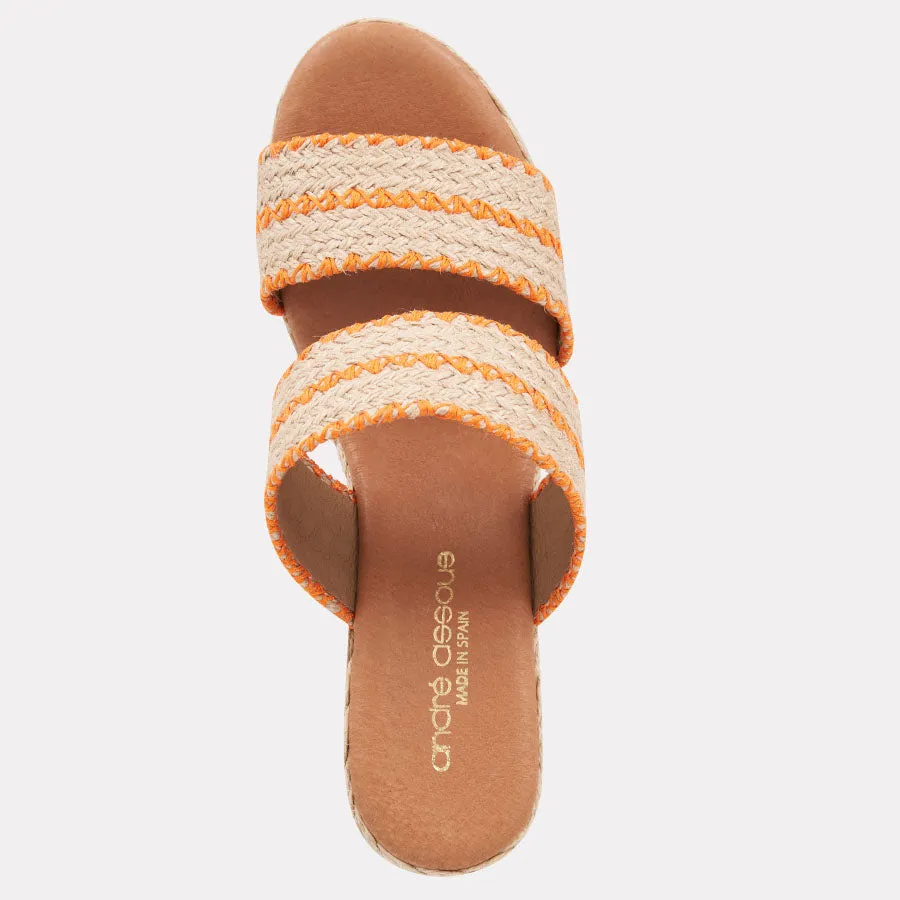 Nolita Stitched Raffia Espadrille Wedge