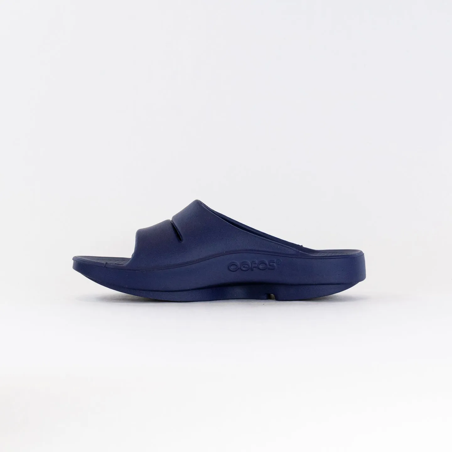 OOFOS Ooahh Slide Sandal (Unisex) - Navy