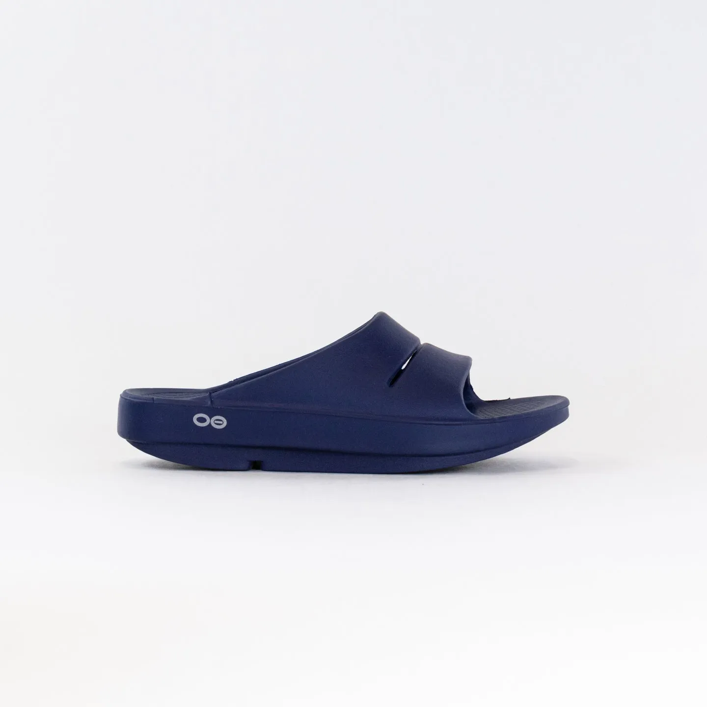 OOFOS Ooahh Slide Sandal (Unisex) - Navy