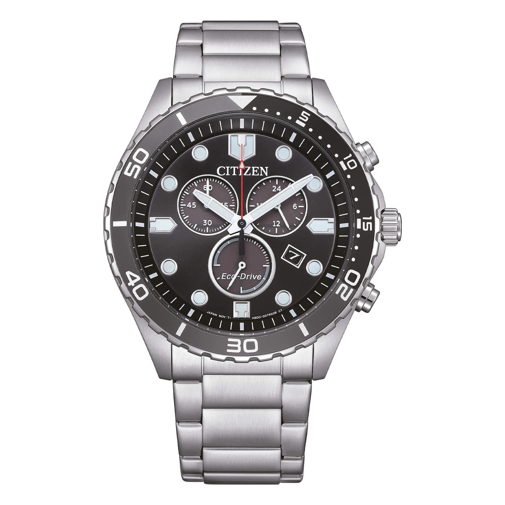 Orologio Eco Drive Crono Nero Uomo Citizen Sport AT2568-82E