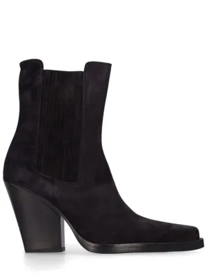 Paris Texas   100mm Dallas suede ankle boots 