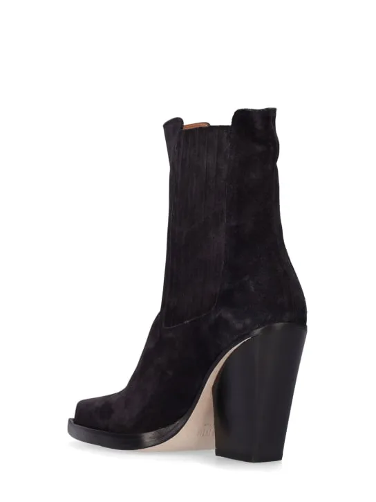 Paris Texas   100mm Dallas suede ankle boots 