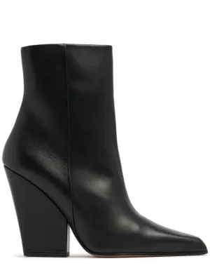 Paris Texas   100mm Jane leather ankle boots 