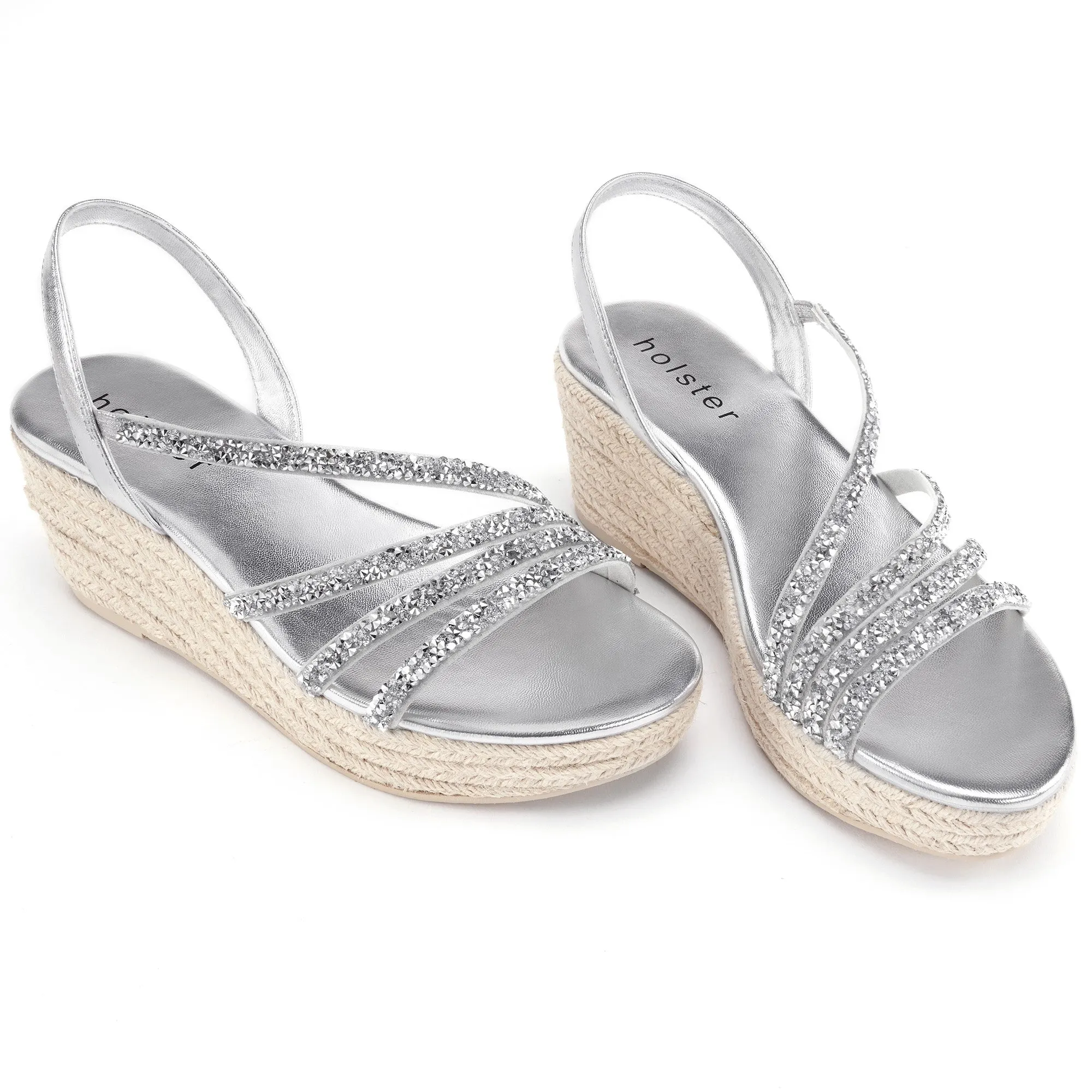 Party Espadrille Bundle - Black/Silver