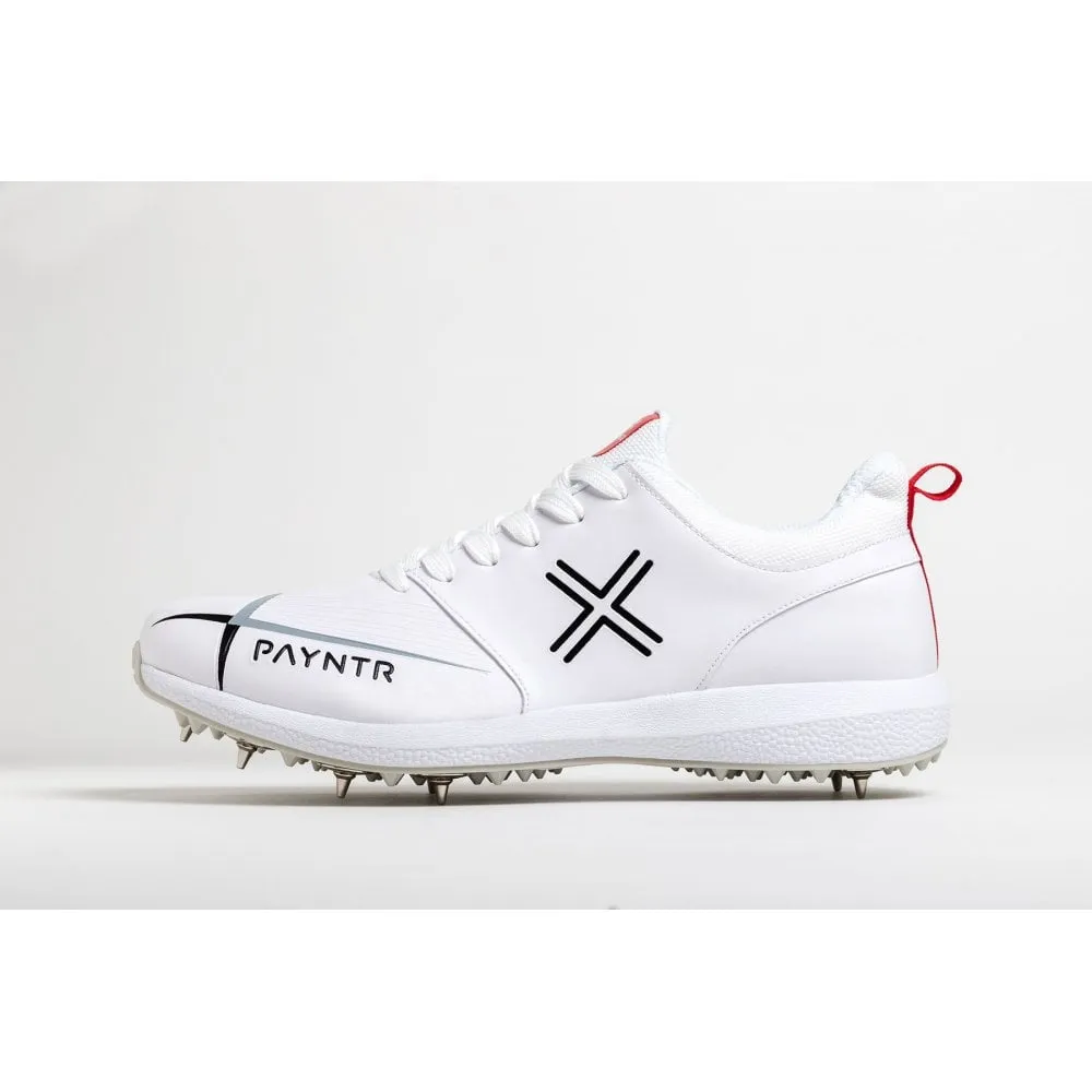 PAYNTR V Junior Cricket Spike - Classic White