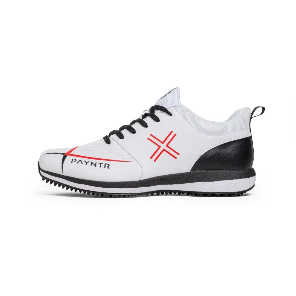 PAYNTR V Pimple Cricket Shoe - White & Black