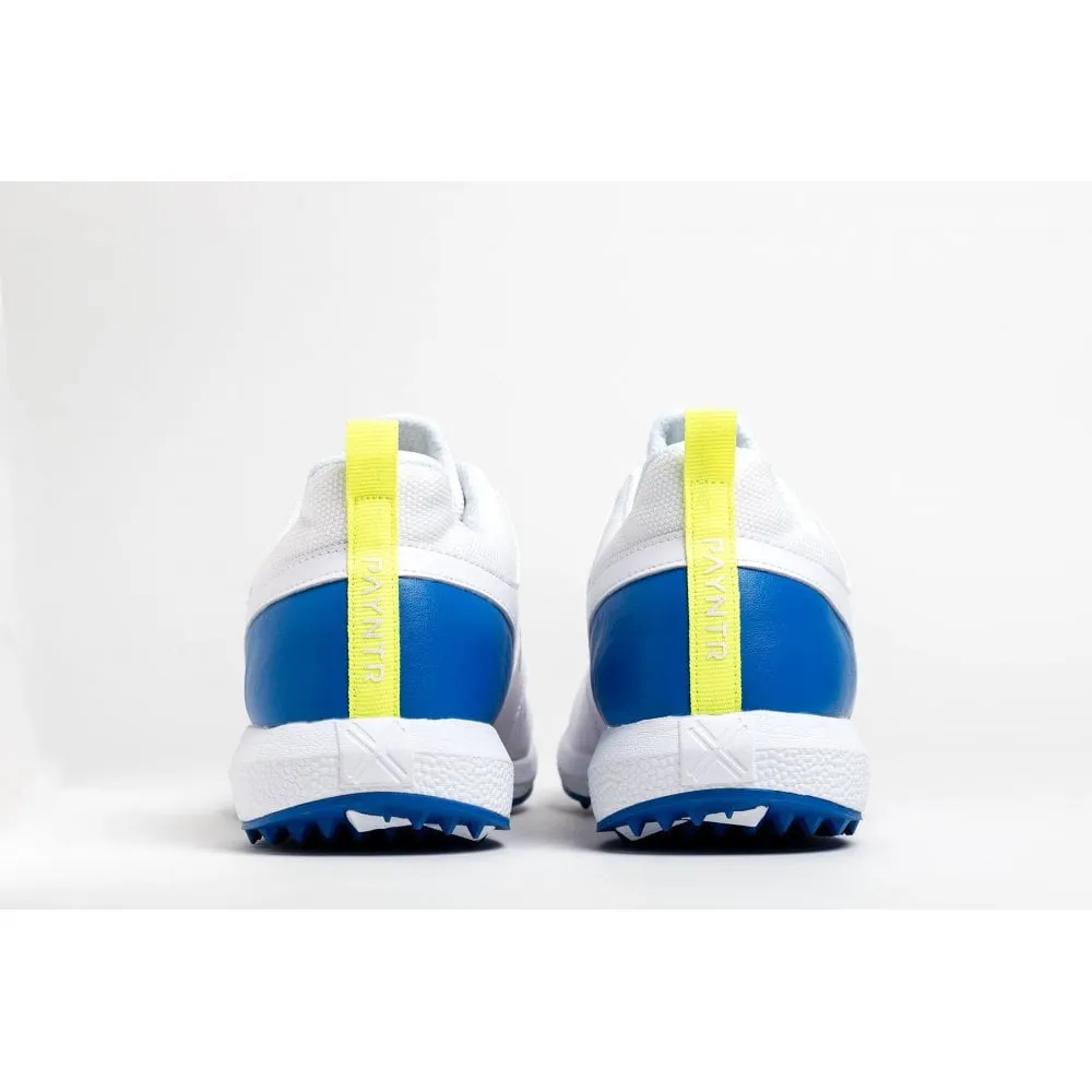 PAYNTR V Pimple Cricket Shoe - White & Blue