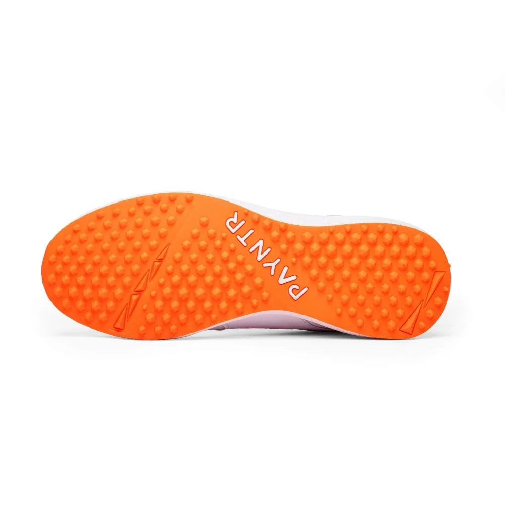 PAYNTR V Pimple Cricket Shoe - White & Orange