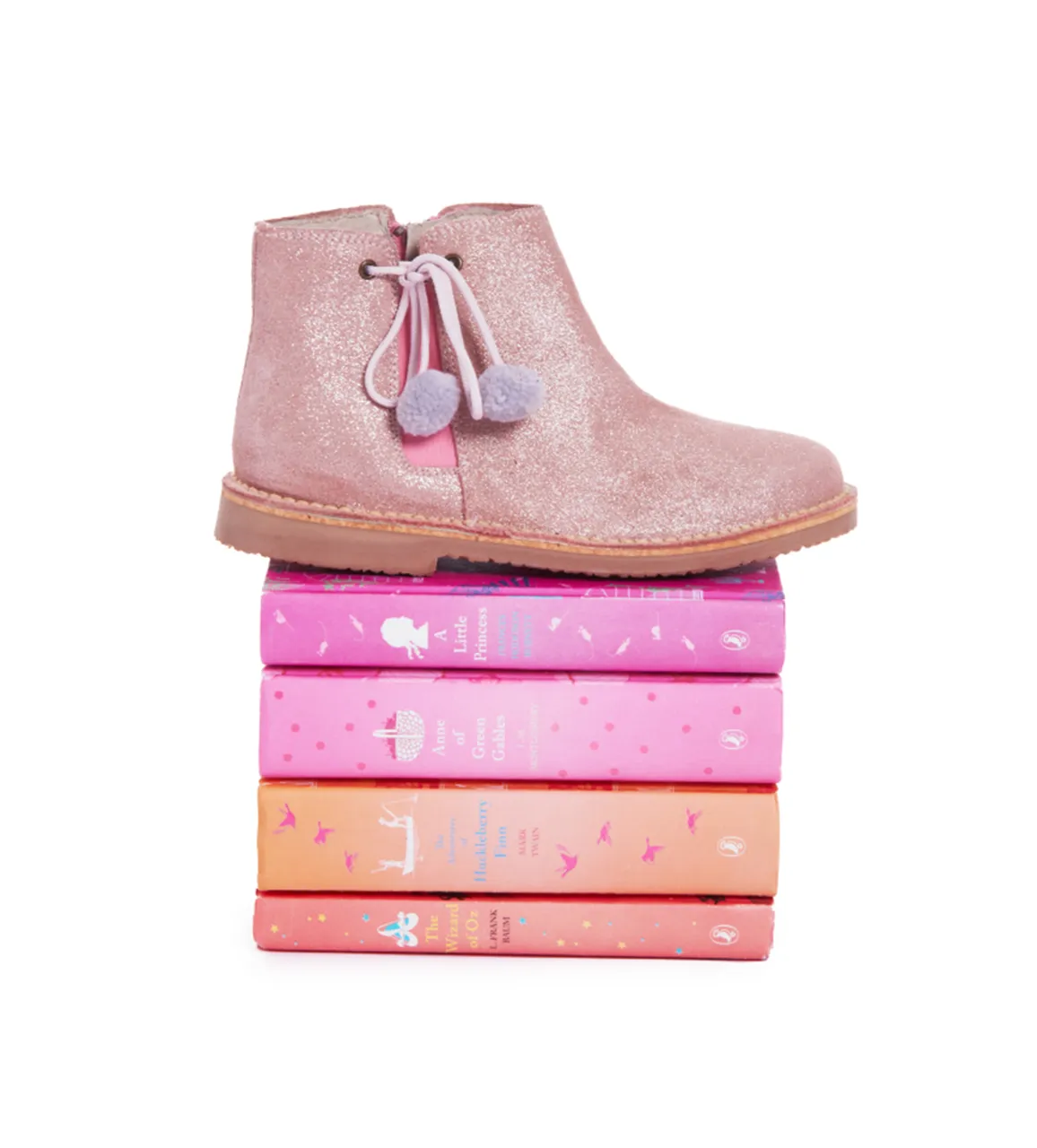 PomPom Chelsea Boots in Rose by childrenchic