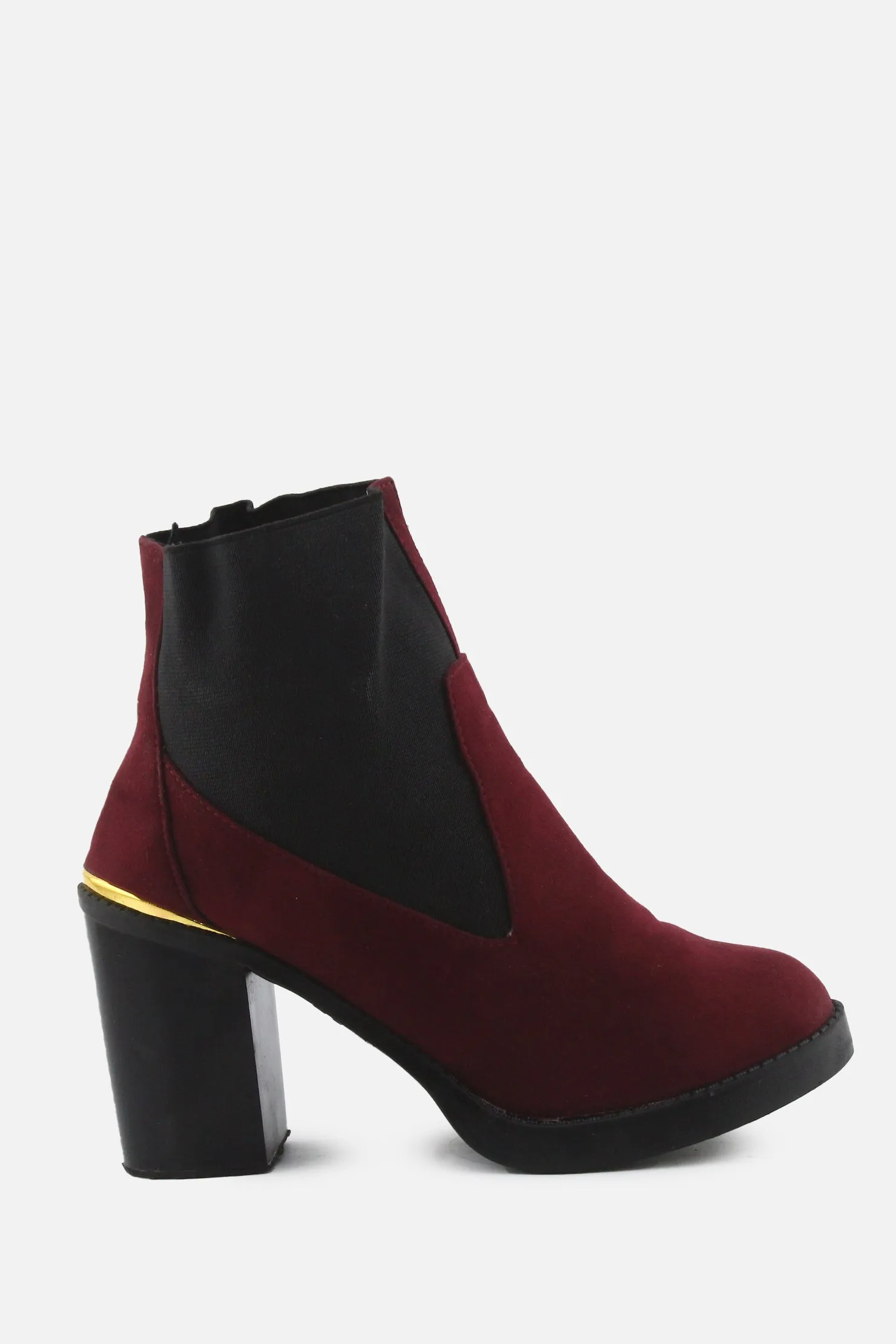 Primark Stretchable Block Ankle Boots | Suede