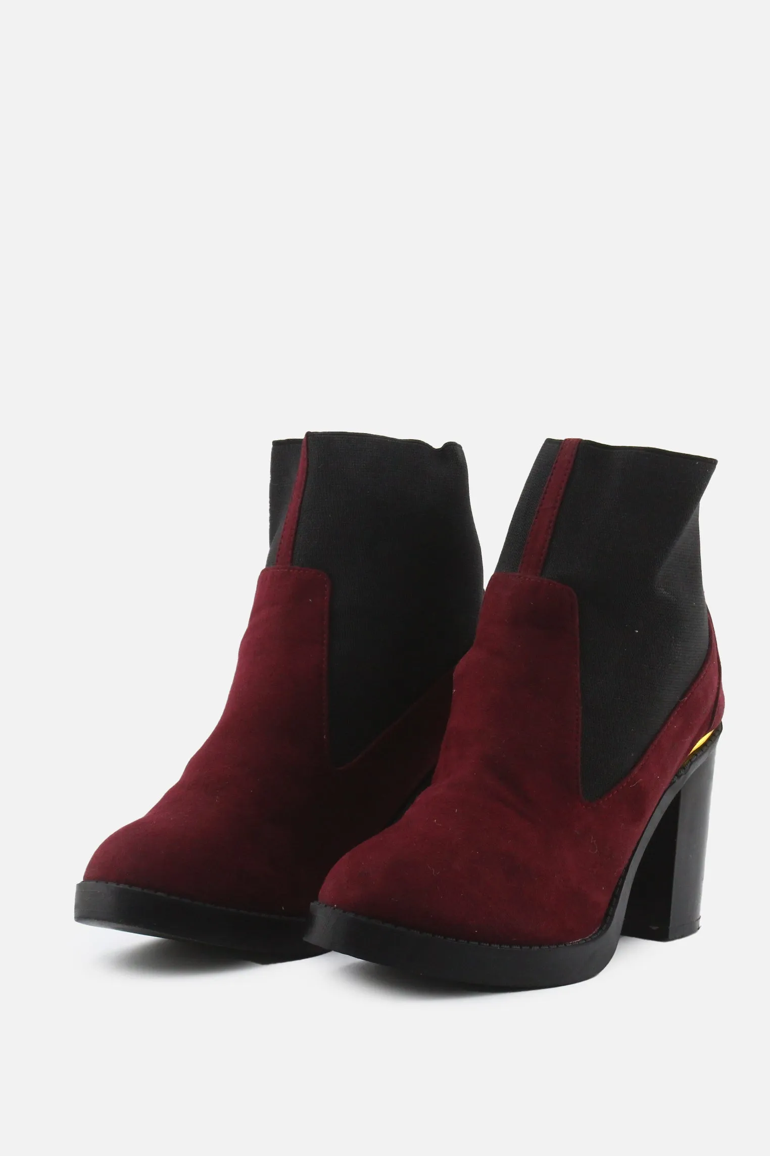 Primark Stretchable Block Ankle Boots | Suede