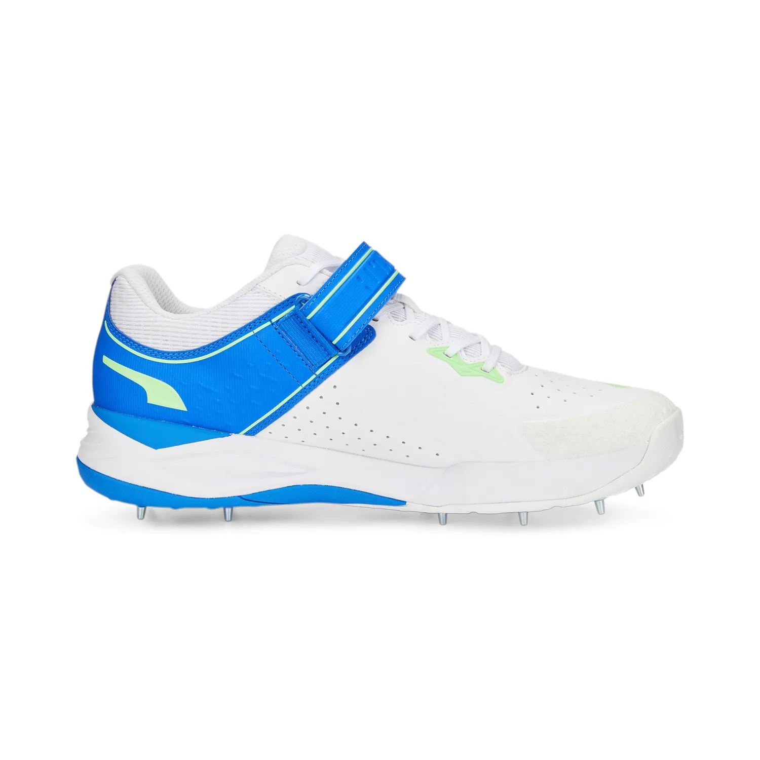 Puma 22.1 Bowling Spike Cricket Shoes (White/Blue)