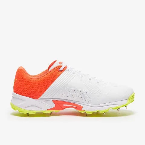 PUMA Spike 19.2 Red Blast Yellow Alert-White Cricket Shoe