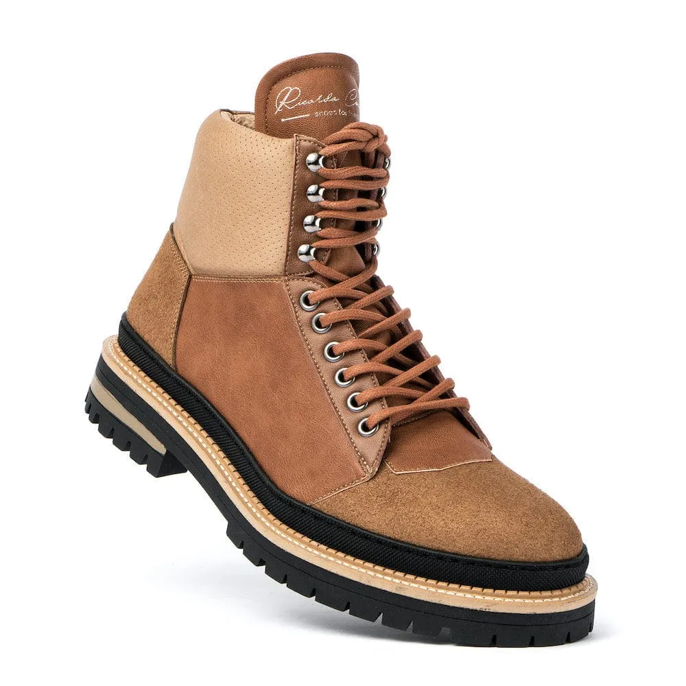 RC Men's Vegan Leather Boots | Camel